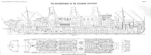 Leviathan plans - inboard profile and C deck